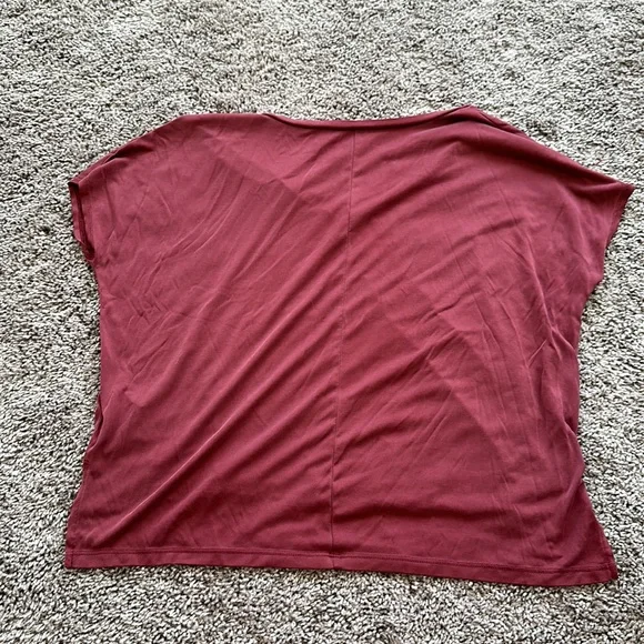 Cropped American Eagle Outfitters Soft & Sexy V Neck Tee Pink size small - Picture 3 of 6